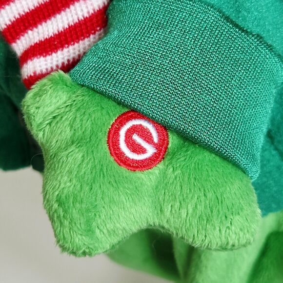 Gemmy Christmas Frog Animated Plush Toy Dancing Singing Apple Bottom Jeans - Picture 13 of 14